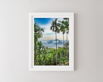 Chumphon Doi Tapang Print, Thailand Landscape Photography, Minimalist Wall Art, Travel Poster