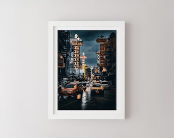 Bangkok Chinatown Tuk Tuk Print, Thailand Landscape Photography, Minimalist Wall Art, Travel Poster