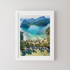 Koh Chang Koh Ngam beach Print, Thailand Landscape Photography, Minimalist Wall Art, Travel Poster