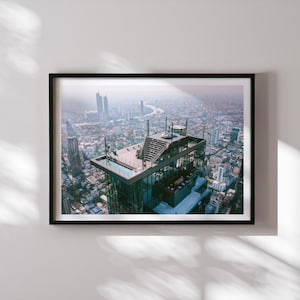 Bangkok MahaNakhon Tower Print, Thailand Landscape Photography, Minimalist Wall Art, Travel Poster