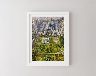 Bangkok City Aerial Print, Thailand Landscape Photography, Minimalist Wall Art, Travel Poster