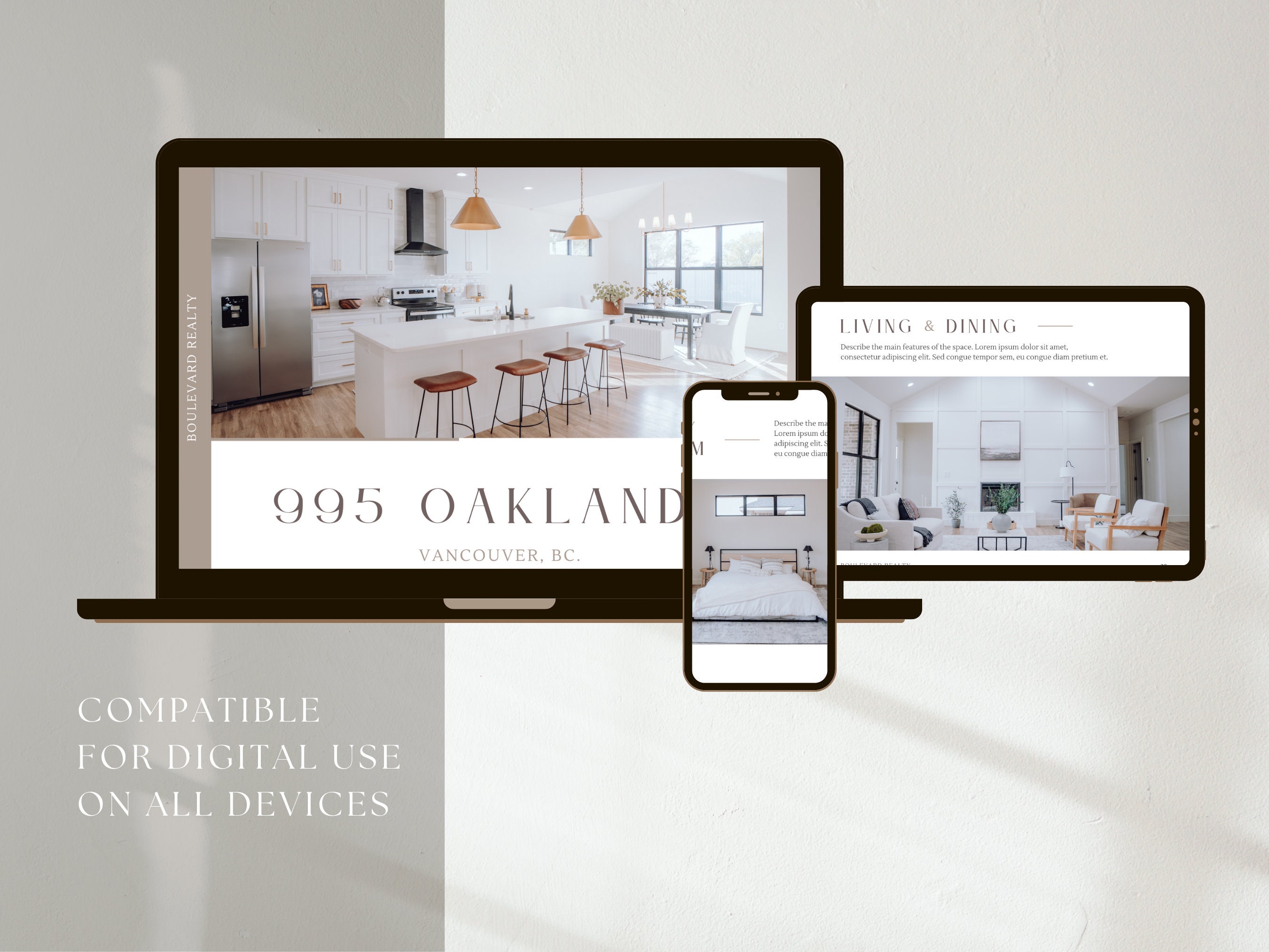 Minimal Luxury Property Brochure Real Estate Listing Booklet Modern