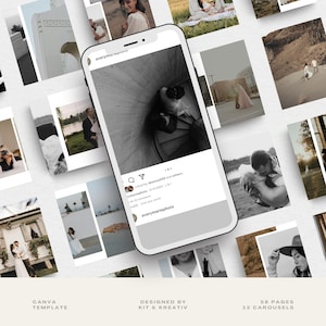 Photography Business Instagram Carousel Template Bundle Photographer Social Media Templates for Content Creator IG Carousel Post Templates