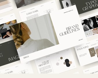 Brand Guidelines Presentation: Brand Strategy Guide (Canva, 53 Pages)