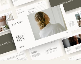 Branding Presentation Template Branding Guidelines Logo Presentation Brand Style Guide Template Brand Kit Personalized Brand Styleguide