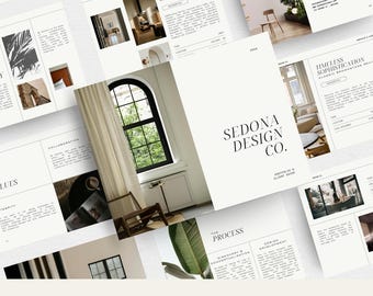 Interior Design Portfolio Minimal Aesthetic Designer Portfolio Template for Interior Designers Client Presentation Interior Design Catalog