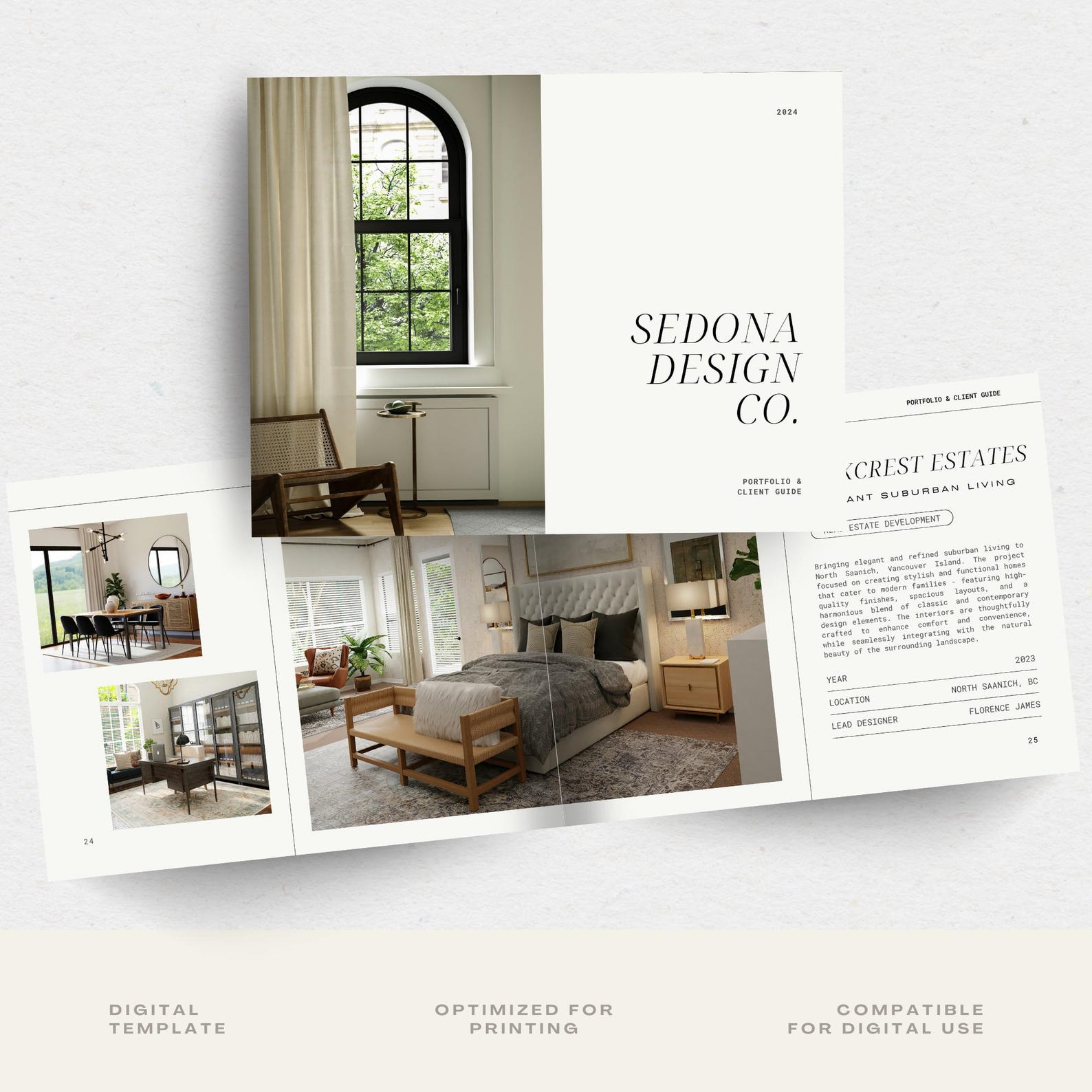Interior Design Portfolio and Client Guide Beautifully Designed ...