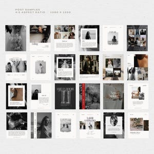 Photographer Instagram Template Bundle Minimal Photographer IG Story and Post Canva Templates Social Media Photography Business Marketing image 5