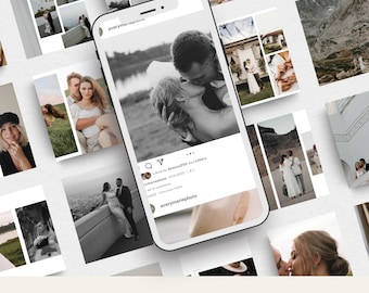 Paquete de plantillas de carrusel de Instagram para empresas de fotografía Plantillas de redes sociales para fotógrafos para creadores de contenido Plantillas de publicaciones de carrusel de Instagram