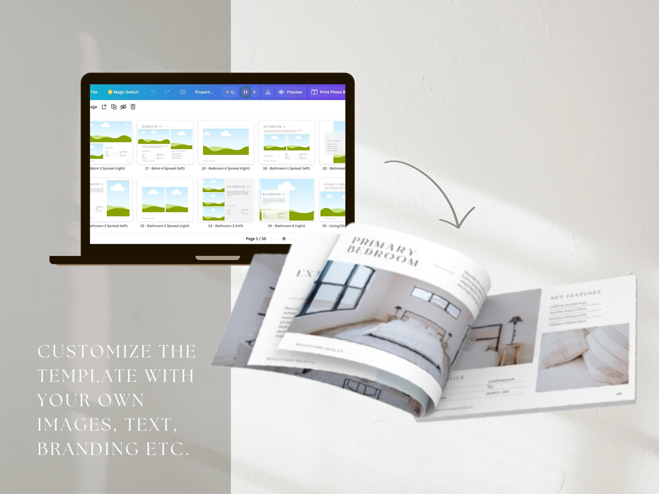 Minimal Luxury Property Brochure Real Estate Listing Booklet Modern