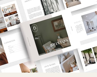 Interior Design Portfolio Beautifully Designed Client Guide Interior Designer Portfolio Architect Interior Design E-Portfolio Template