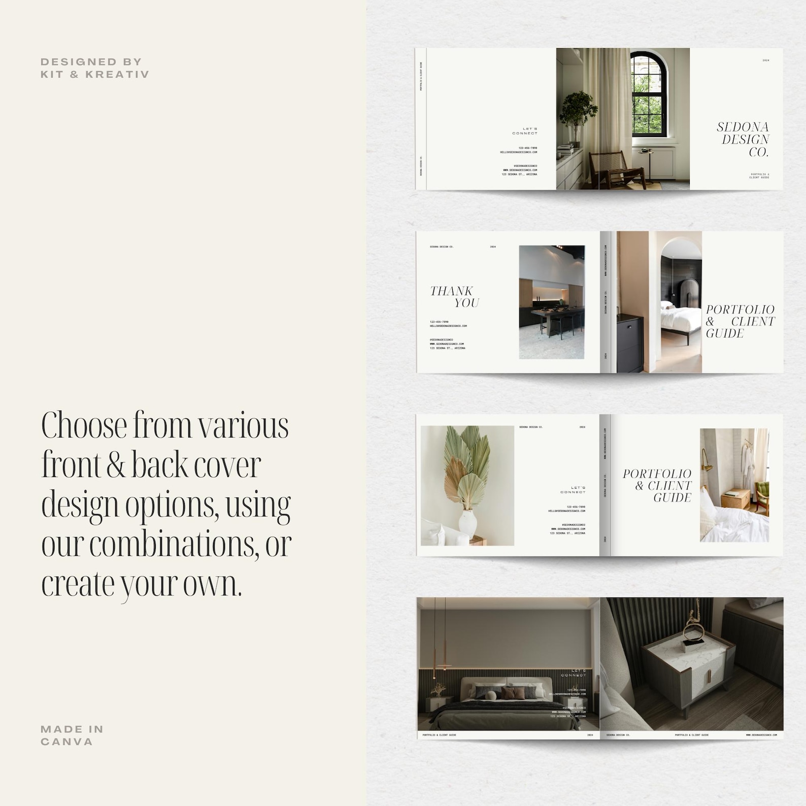 Interior Design Portfolio and Client Guide Beautifully Designed ...