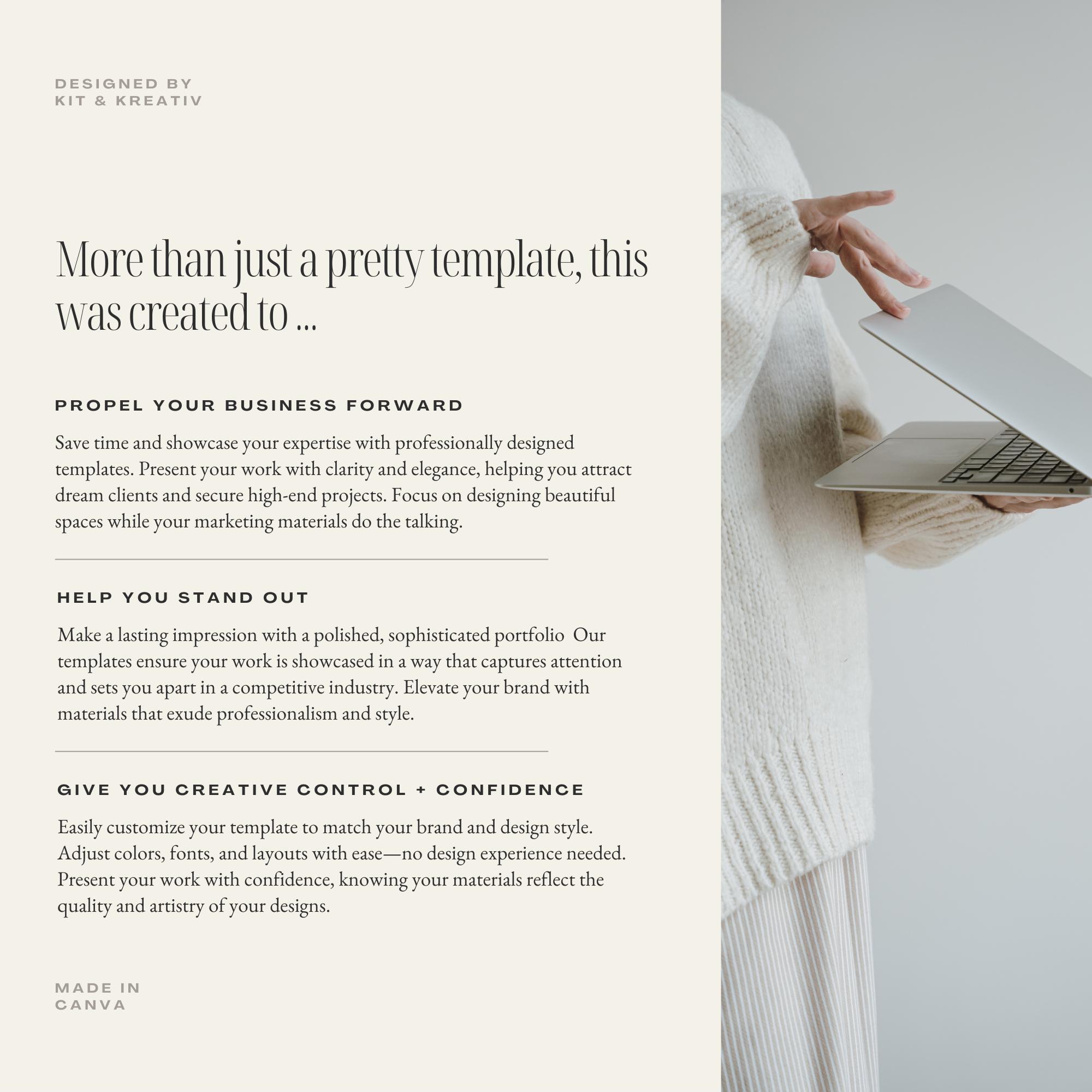 Interior Designer Portfolio Template Design Client Presentation ...