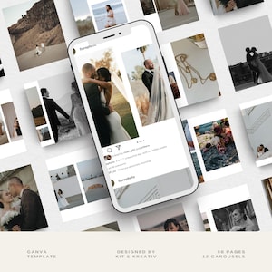 Photography Business Instagram Carousel Template Bundle Photographer Social Media Templates for Content Creator IG Carousel Post Templates
