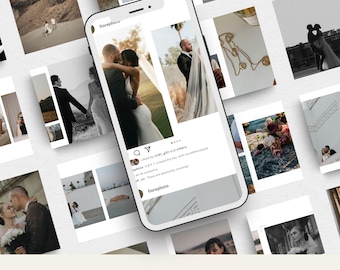 Paquete de plantillas de carrusel de Instagram para empresas de fotografía Plantillas de redes sociales para fotógrafos para creadores de contenido Plantillas de publicaciones de carrusel de Instagram