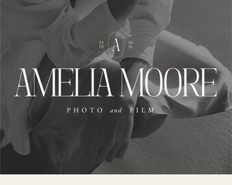 DIY Premade Logo and Brand Kit Bundle Modern Premade Logo Template Brand Guidelines Customizable Brand Kit Template for Designing Your Logo