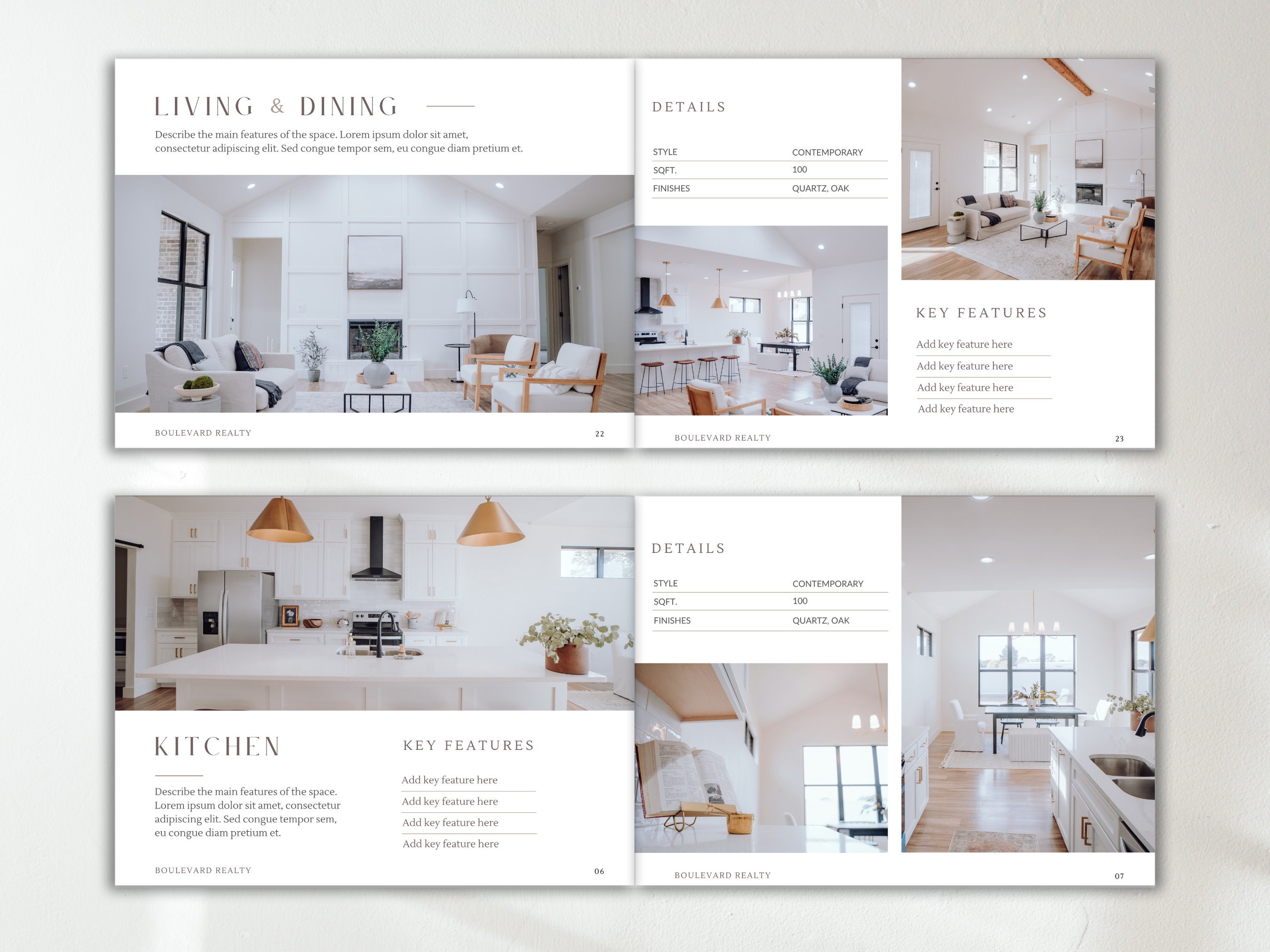 Minimal Luxury Property Brochure Real Estate Listing Booklet Modern