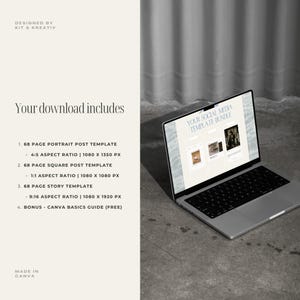 Photographer Instagram Template Bundle Minimal Photographer IG Story and Post Canva Templates Social Media Photography Business Marketing image 9
