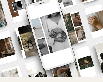 Paquete de plantillas de historias de carrusel de Instagram Plantillas de redes sociales para fotógrafos Creador de contenido Plantilla de historia de Instagram de carrusel de IG Boda IG