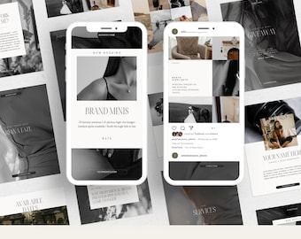 Plantillas de Instagram para fotógrafos: Kit de redes sociales para empresas de fotografía (Canva)