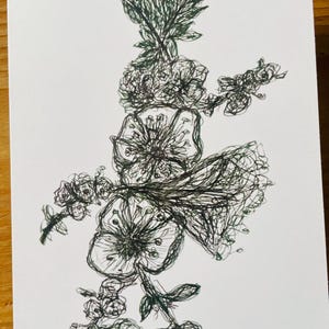 Wildblumenstrauß | Klappkarte A6 inkl. Kraftpapierumschlag