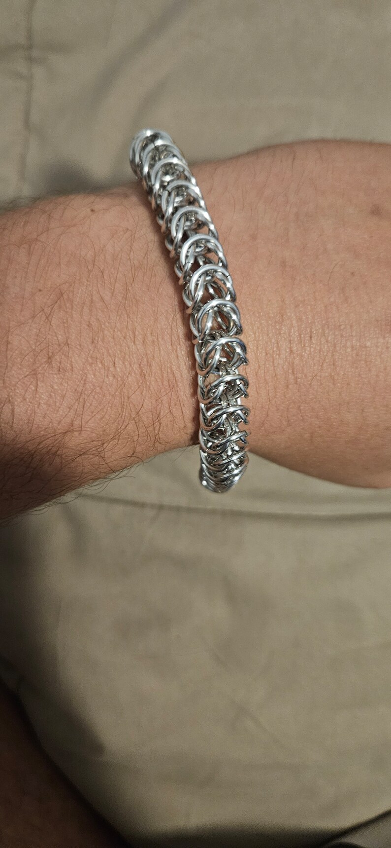 Box Weave Chainmail Bracelet - Etsy