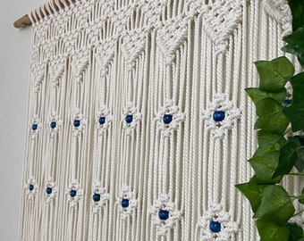 Makramee Türvorhang, anpassbare Größe Wohnzimmer Makramee Vorhang, Boho Fenster und Tür, Hochzeit Hintergrund, Wandbehang Türvorhang, Geschenk