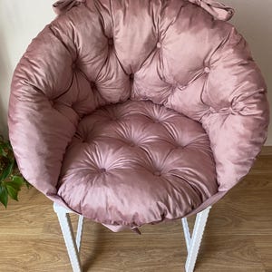 Macrame hanging chair cushion ONLY/Soft,comfortable swing pillow made of velvet and thai feather fabric,Swing Pillow with washable fabric