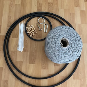 macrame swing preparation kit, Hammock kit, macrame swing ring, macrame swing cord rope, metal ring for hammock,iron ring for hanging chair