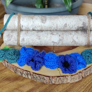 Handmade Crochet Flower Crown ICE
