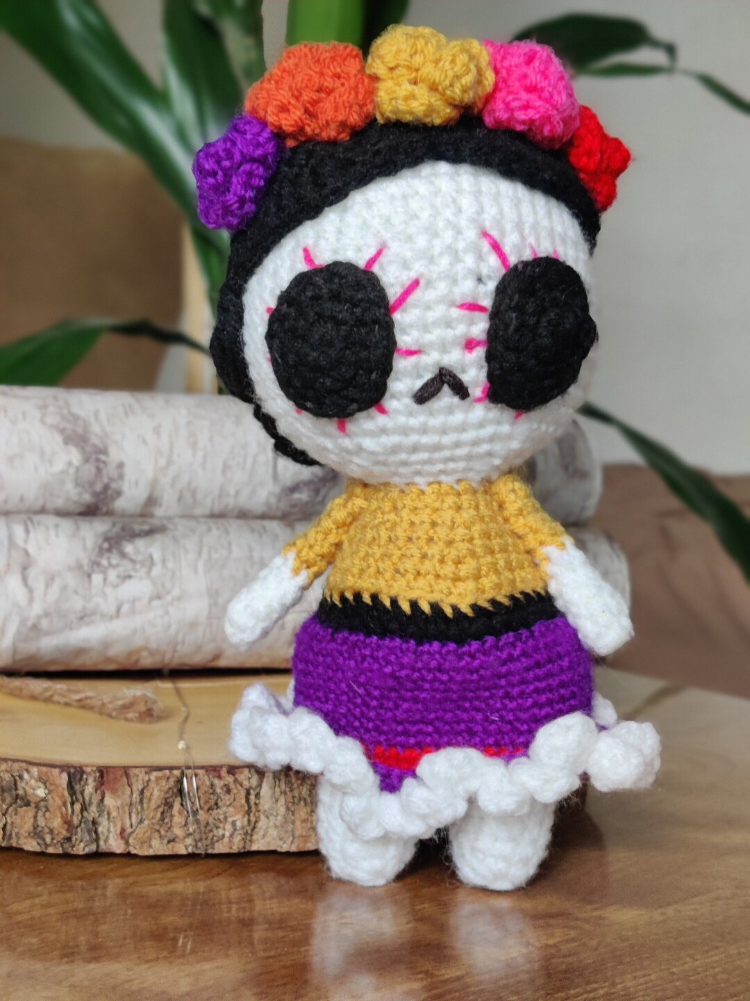 Crochet Dia De Los Muertos Doll Etsy