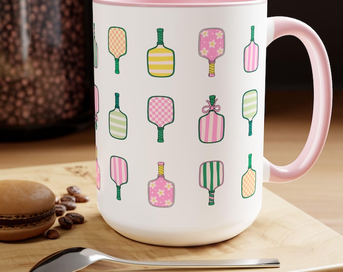 Fun Pickleball Coffee Mug, Cute Pickleball Theme Cup, Pickleball Tea Mug, Pickleball Lover Mug, Pickleball Gift, Gift for Her