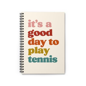 Tennis Log Journal, Tennis Notebook, Tennis Journal, Score Book for Tennis, Practice Notebook, Tennis Bullet Journal, Tennis Player Gift