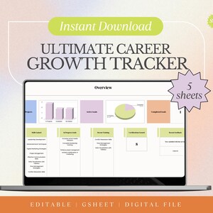 Ultimate Career Growth Tracker Template: Organize Your Goals, Feedback, and Skills for Professional Development