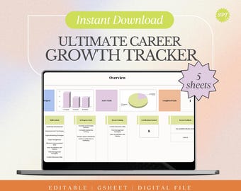 Ultimate Career Growth Tracker Template: Organize Your Goals, Feedback, and Skills for Professional Development