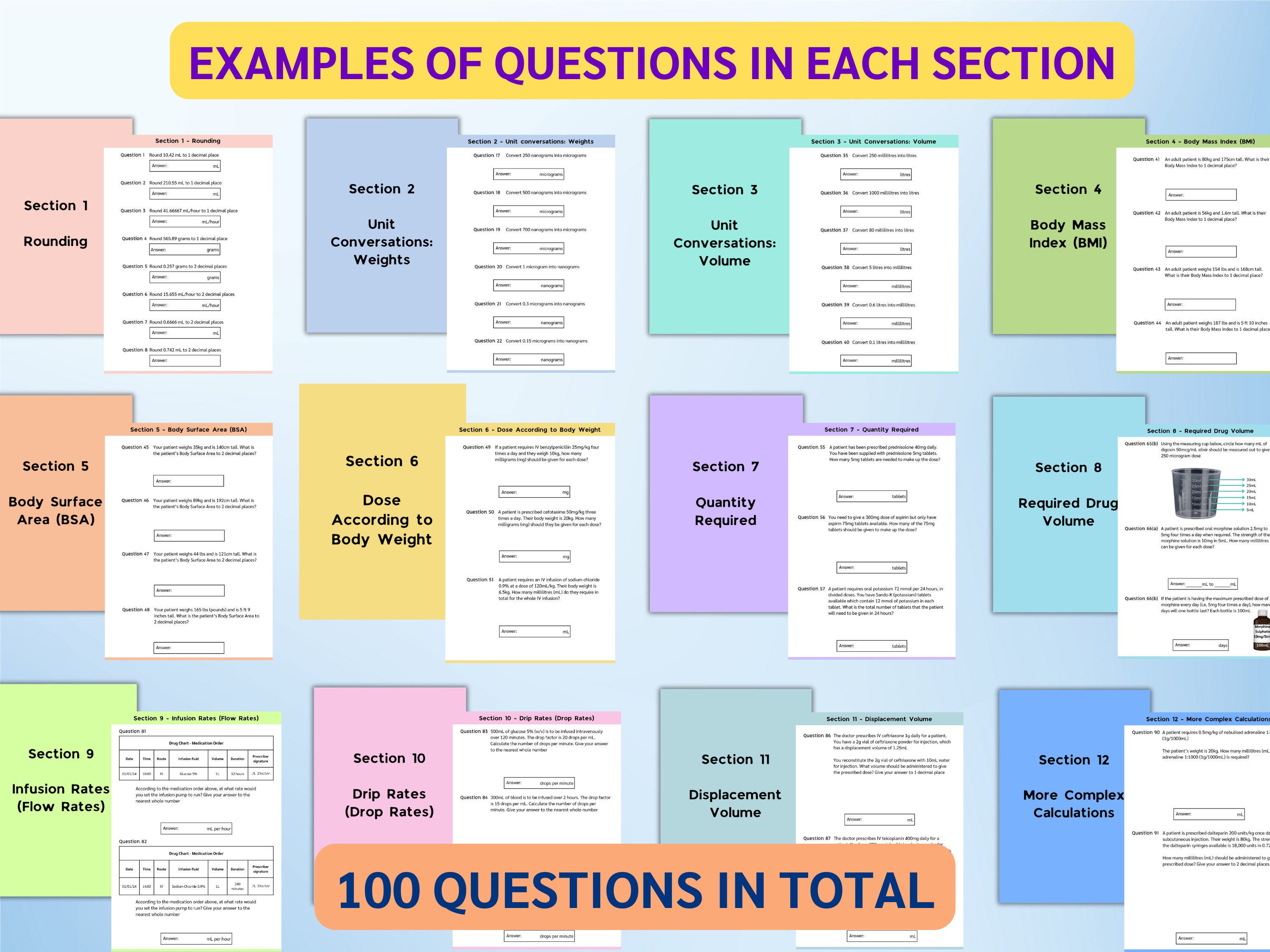 Medication Dosage Calculation Study Guide Bundle 2024 | Student Nurse ...