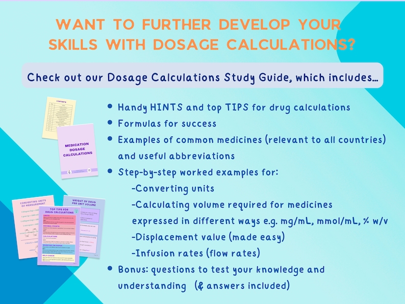 Medication Dosage Calculations Cheat Sheet Drug Calculation Formulas ...