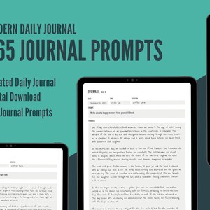 2024 Digital Daily Journal, 365 Journal Prompts, Daily Journey of Self-Reflection - A Digital Journal for GoodNotes on iPad