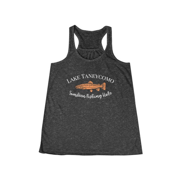 Sundeen *CUSTOM DESIGN* Lake Taneycomo Women's Flowy Racerback Tank