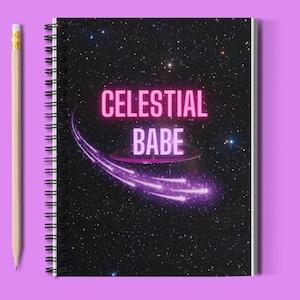 Celestial babe Spiral Notebook - Ruled Line,Spiral Notebook