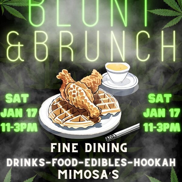 2 Done For You PLR Editable Blunt and Brunch Event Party Flyers For Resell Private Label Rights Digital Download Commercial Rights Digital