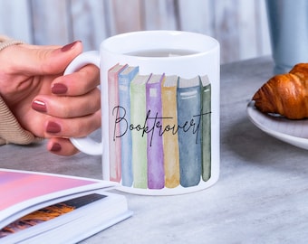 Booktrovert Coffee Mug, Introvert Reading Gift