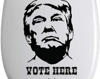 Divertida pegatina para asiento de inodoro - Trump Box