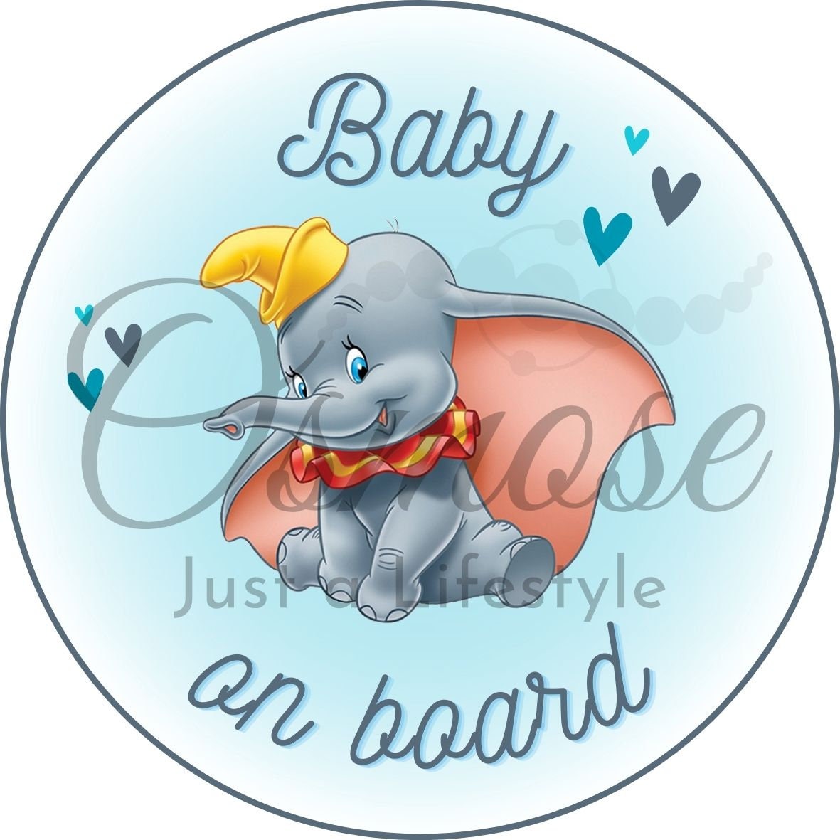 Baby on Board ステッカー - リトル ダンボ - Etsy 日本