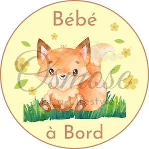 Baby on Board Sticker - Little Fox
