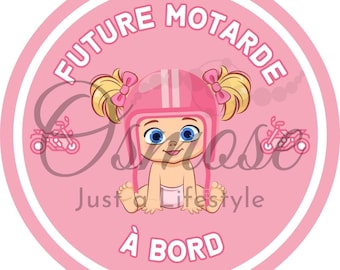 Baby on Board Aufkleber – Future Biker