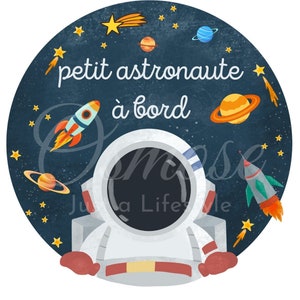 Baby on Board Sticker - Little Astronaut