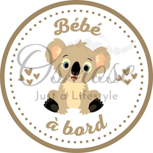 Baby on Board Sticker - Little Koala (2)