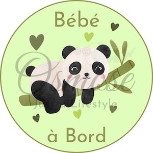 Baby on Board Sticker - Little Panda