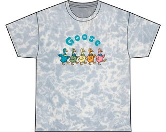 T-shirt tie-dye Goose the Band : t-shirt festival en coton unisexe